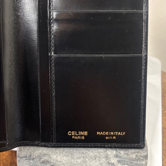 Celine Black Leather long wallet - Picture 4 of 12